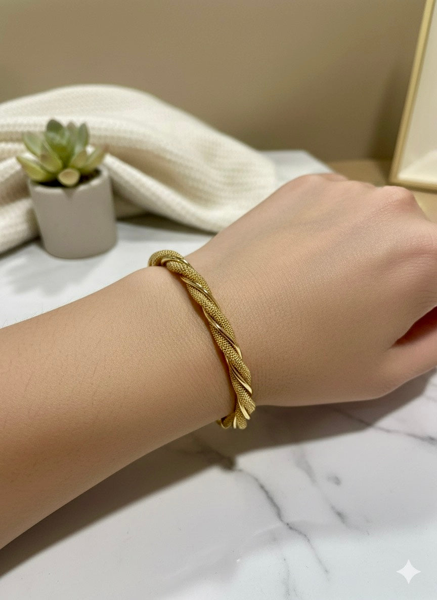 Golden Helix Bangle
