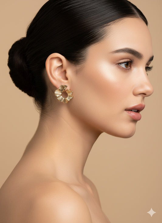 Intricate Cut-Out Dangler Earrings
