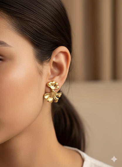 Ginkgo Leaf Earrings