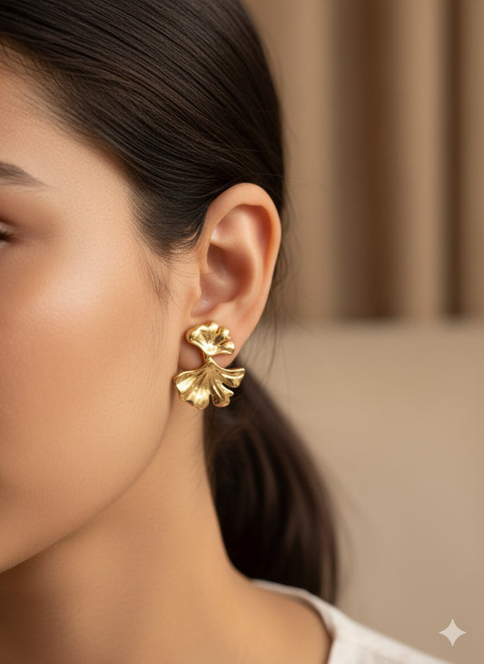 Ginkgo Leaf Earrings