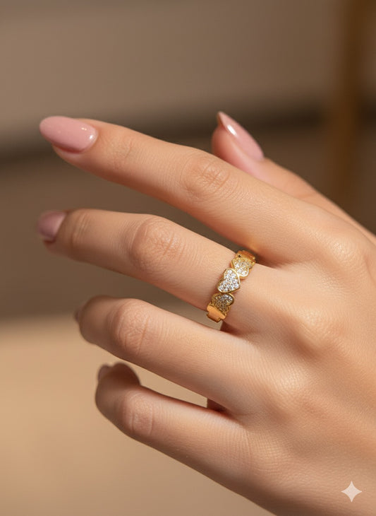Heart Band Ring