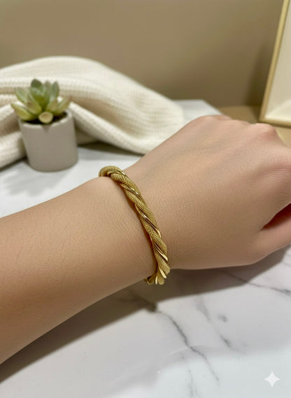 Golden Helix Bangle