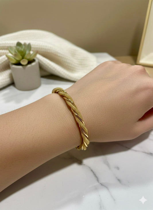 Golden Helix Bangle