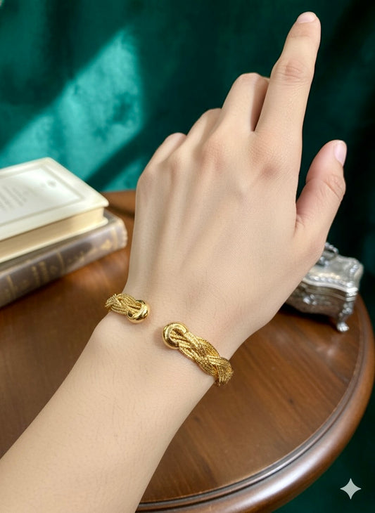 Braided Knot Cuff Bracelet
